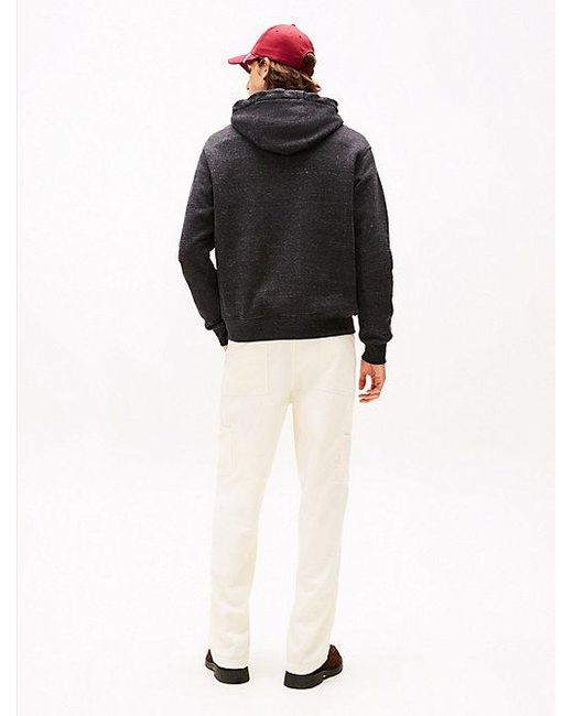 Tommy Hilfiger Varsity Relaxed Fit Fleece-Hoodie Mit Wappen in Black für Herren