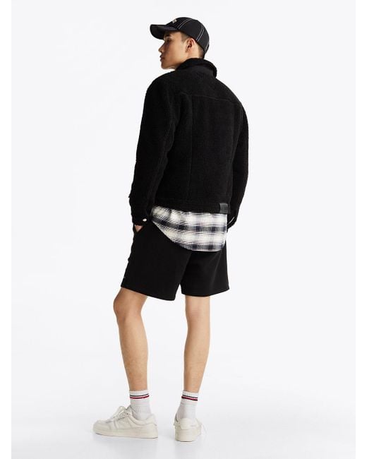Giacca Trucker Relaxed Fit di Tommy Hilfiger in Black da Uomo