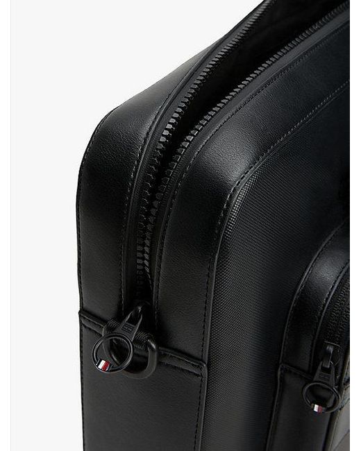 Tommy Hilfiger Foundation Work Bag with Laptop Sleeve and Adjustable Strap Laptoptasche in Black für Herren