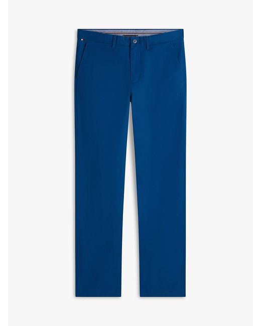 Tommy Hilfiger Blue 1985 Denton Slim Straight Twill Chinos for men