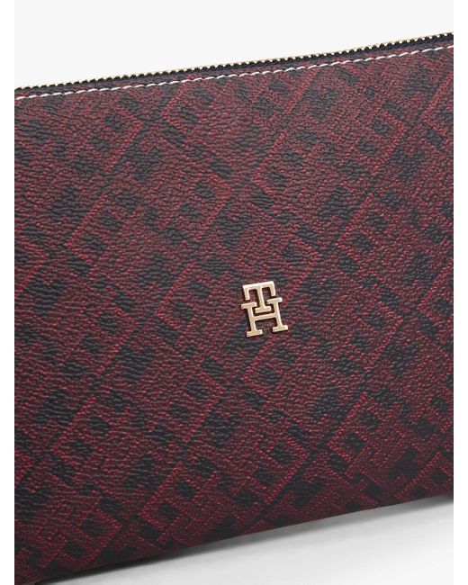 Pochette Piatta Hilfiger Icon Con Tracolla di Tommy Hilfiger in Purple