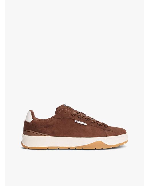 Baskets Basses En Daim Tommy Hilfiger pour homme en coloris Brown