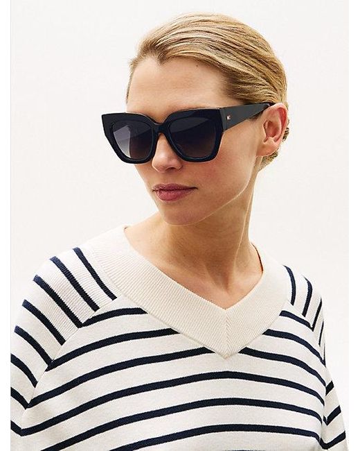 Gafas De Sol Cat-Eye Tommy Hilfiger de color White