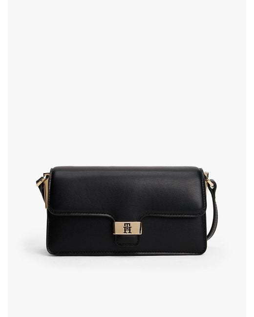 Borsa Heritage Con Patta E Tracolla di Tommy Hilfiger in Black