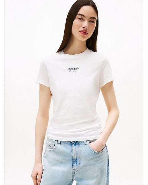 Tommy Hilfiger Black 2Er-Pack Slim Fit T-Shirts Mit Logo