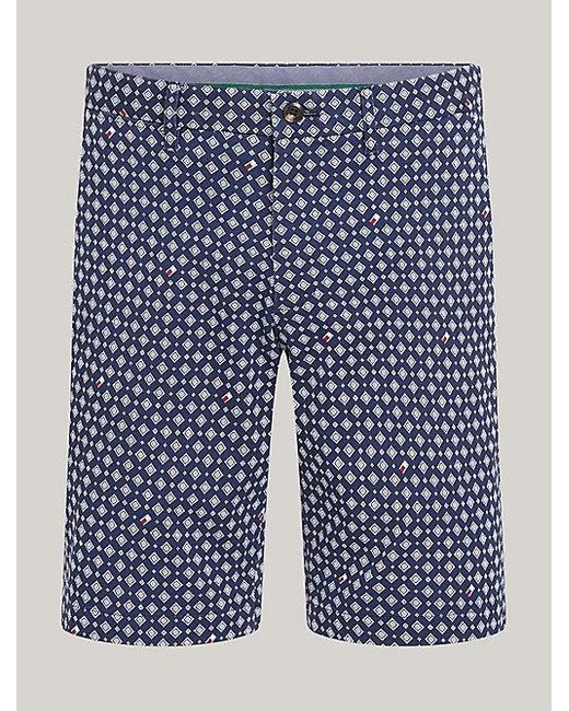 Tommy Hilfiger Heritage Brooklyn Chino-Shorts mit Foulard-Print in Blue für Herren