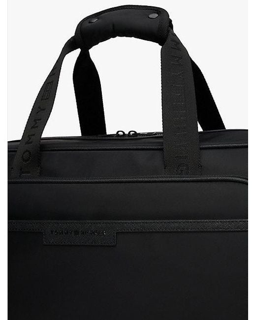 Tommy Hilfiger Weekendtas Met Repeat Logo in het Black voor heren