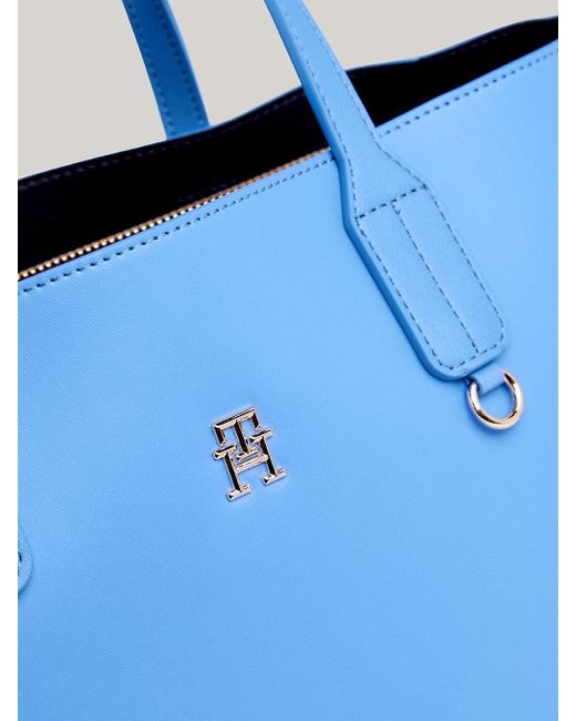 Tommy Hilfiger Blue Iconic Detachable Strap Satchel