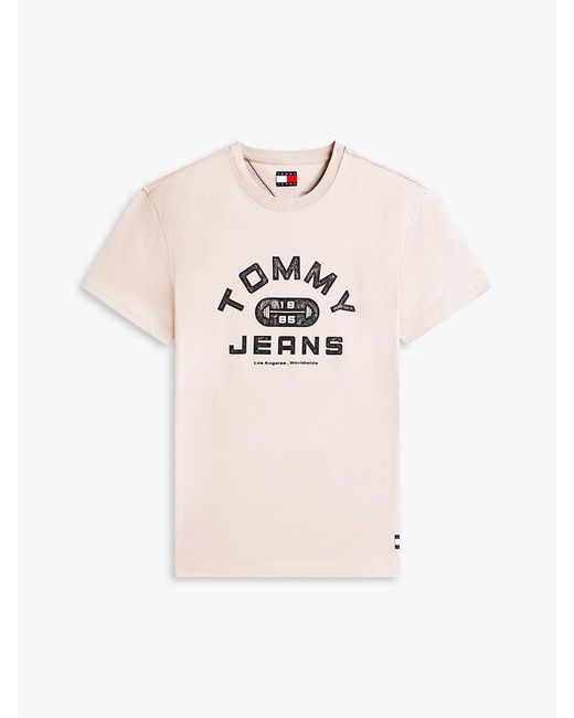 Tommy Hilfiger White Graphic Crew Neck Jersey T-Shirt for men