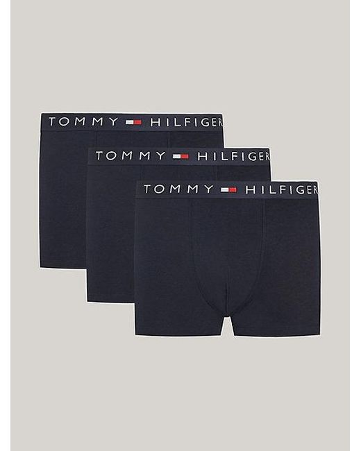 Tommy Hilfiger 3er-Pack TH Original Trunks mit Logo-Bund in Blue für Herren