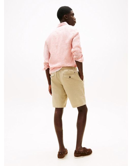 Shorts Harlem Relaxed Fit di Tommy Hilfiger in Pink da Uomo