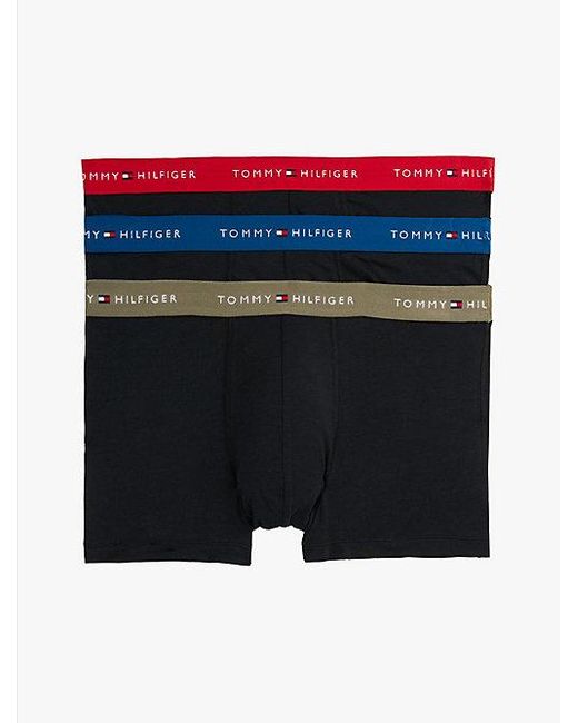 Tommy Hilfiger 3Er-Pack Trunks Mit Color Block Und Logo in Black für Herren