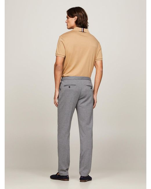 Pantalon droit Denton à cordon de serrage Tommy Hilfiger pour homme en coloris Gray