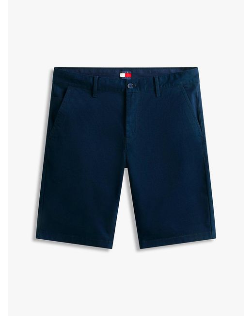 Tommy Hilfiger Blue Scanton Twill Slim Chino Shorts for men