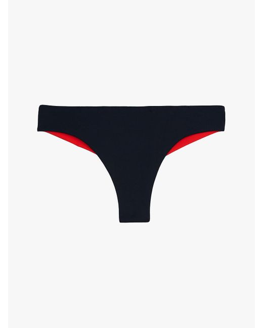Tommy Hilfiger Red Hilfiger Flag Brazilian Bikini Bottoms