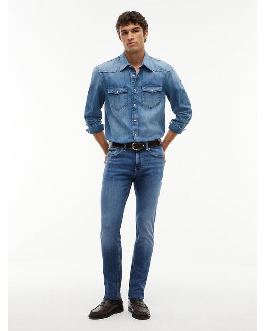 Tommy Hilfiger Blue Austin Slim Tapered Jeans for men