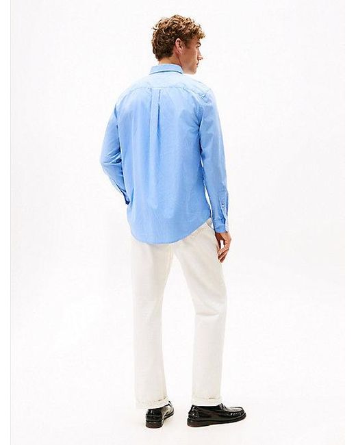 Tommy Hilfiger Th Flex Regular Fit Overhemd Met Ginghamruit in het Blue voor heren