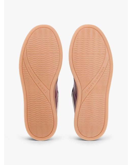 Tommy Hilfiger Multicolor Leather Th Monogram Court Trainers