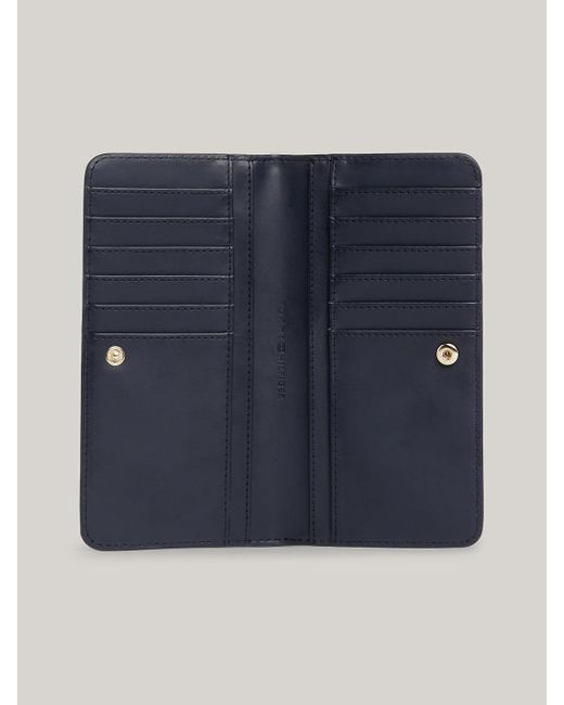 Tommy Hilfiger Blue Hilfiger Monotype Large Slim Wallet