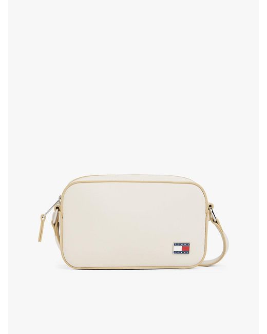 Tommy Hilfiger Natural Logo Plaque Crossbody Camera Bag