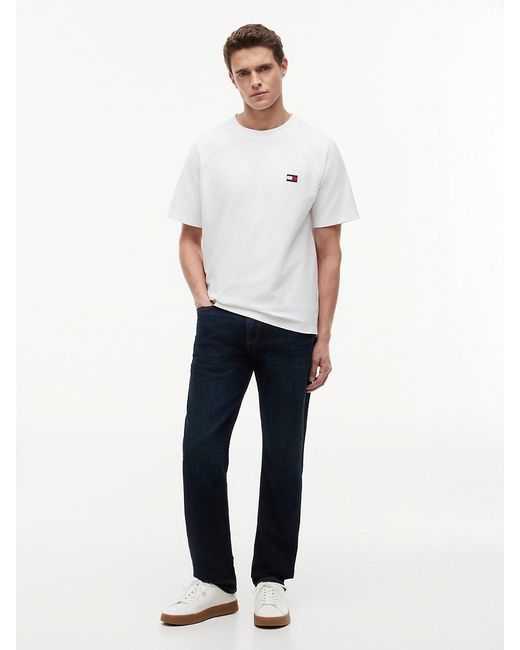 Tommy Hilfiger White Flag Raglan Sleeve Relaxed Jersey T-Shirt for men
