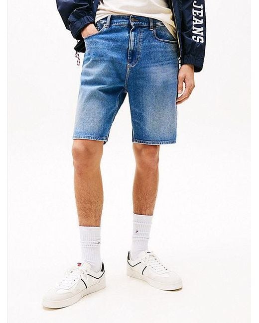 Tommy Hilfiger Isaac Relaxed Denim Short in het Blue voor heren