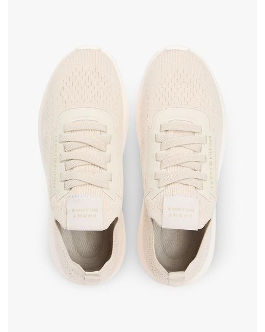 Tommy Hilfiger Natural Knit Lightweight Mono-Sock Slip-On Trainers