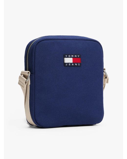 Borsa Reporter Rétro Bicolore di Tommy Hilfiger in Blue da Uomo