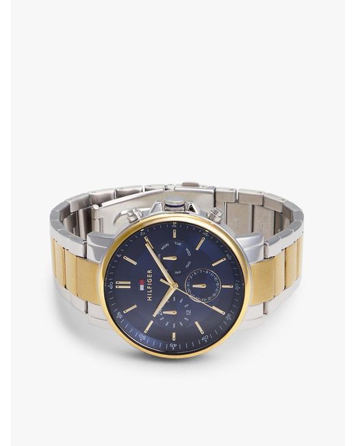 Tommy Hilfiger Blue Ionic-Plated Stainless Steel Watch for men