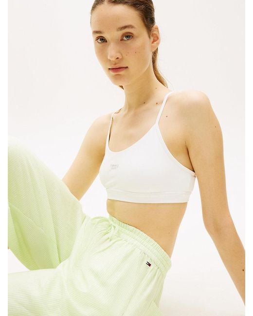 Tommy Hilfiger Blue Loose Linen Blend Drawstring Trousers
