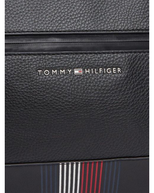 Sac duffle à logo en métal Tommy Hilfiger pour homme en coloris Black