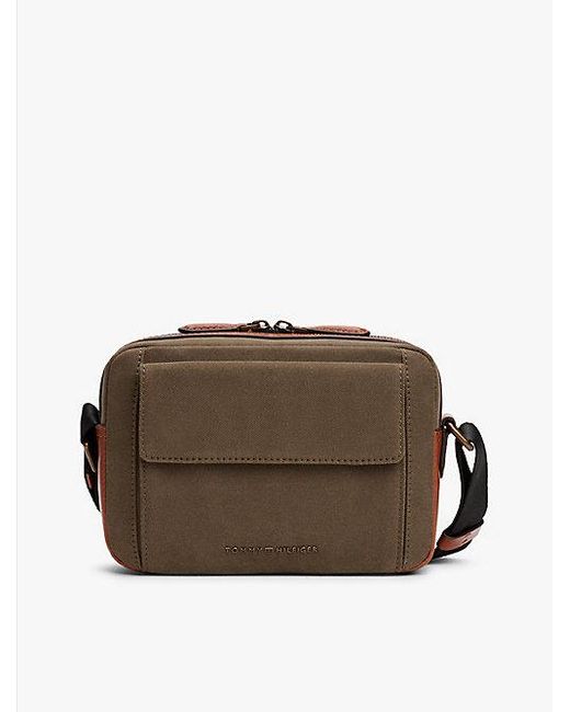 Tommy Hilfiger Casual Crossbody-Tasche Mit Metall-Logo in Brown für Herren