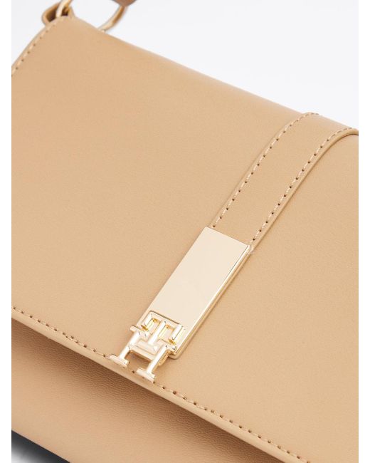Borsa A Spalla Con Borchie di Tommy Hilfiger in Natural