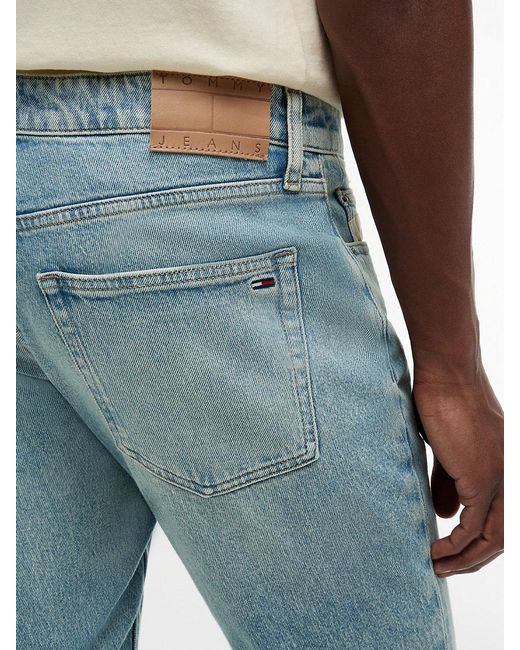 Tommy Hilfiger Blue Scanton Vintage Faded Slim Jeans for men