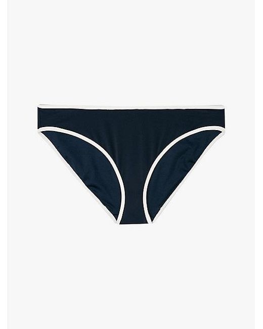 Tommy Hilfiger Klassiek Bikinibroekje Met Contrasterende Rand in het Blue