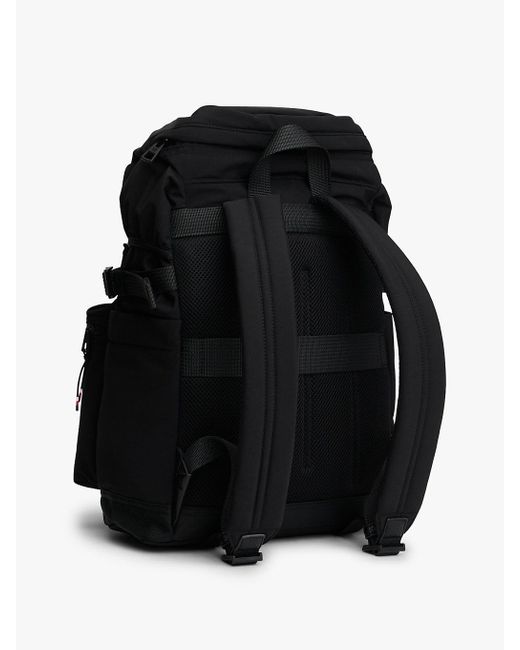 Sac À Dos De Voyage En Tissu À Rabat Et Logo Tommy Hilfiger pour homme en coloris Black