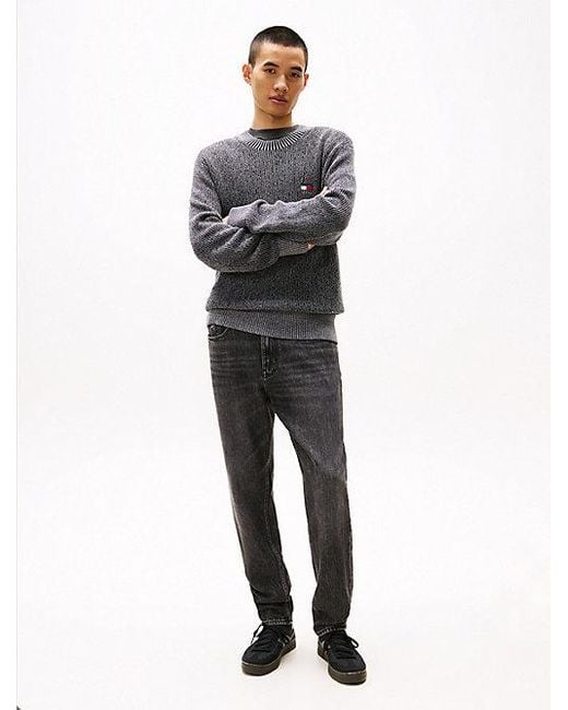 Vaqueros Isaac De Corte Amplio Y Pernera Cónica Con Efecto Desteñido Tommy Hilfiger de hombre de color Multicolor