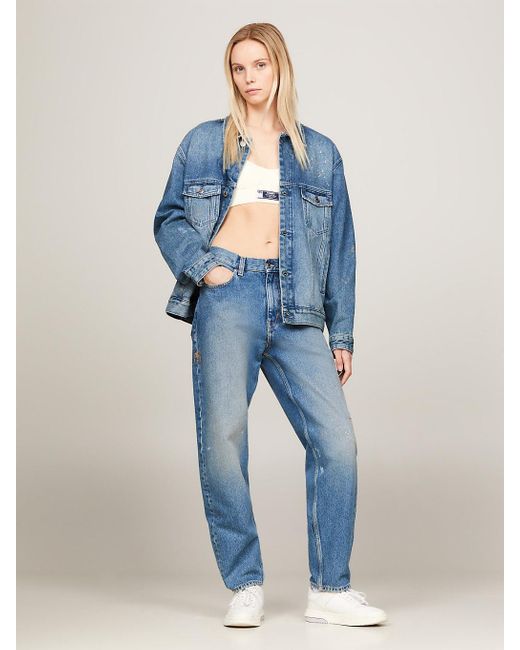 Tommy Hilfiger Blue Dual Gender Wide Tapered Jeans for men