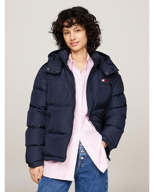 Tommy Hilfiger Blue Alaska Down Water Repellent Puffer Jacket