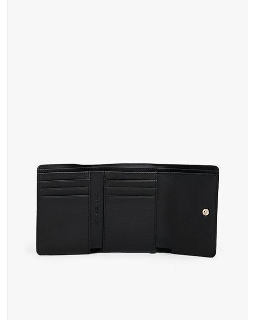 Tommy Hilfiger Black Trifold-Geldbörse Mit Th-Monogramm