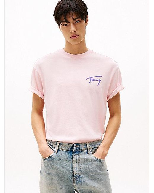 Tommy Hilfiger Relaxed Fit T-Shirt Met Logo Op De Achterkant in het White voor heren