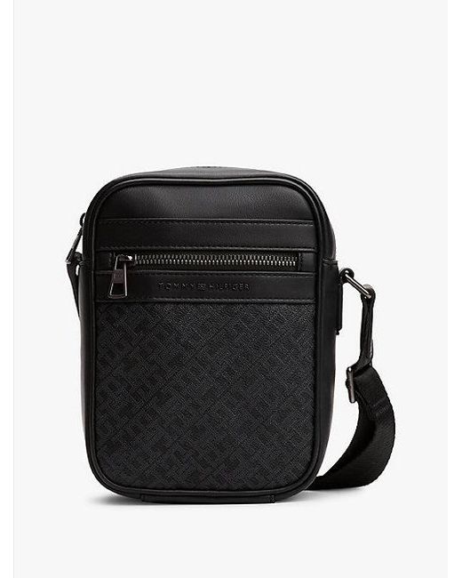 Tommy Hilfiger Crossbody-Reportertas Met Th-Monogram in het Black voor heren