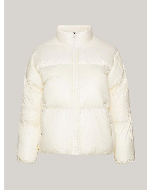 Tommy Hilfiger Natural Curve New York Puffer-Jacke in Color Block
