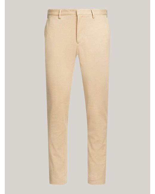 Tommy Hilfiger Natural Jersey Slim Fit Trousers for men