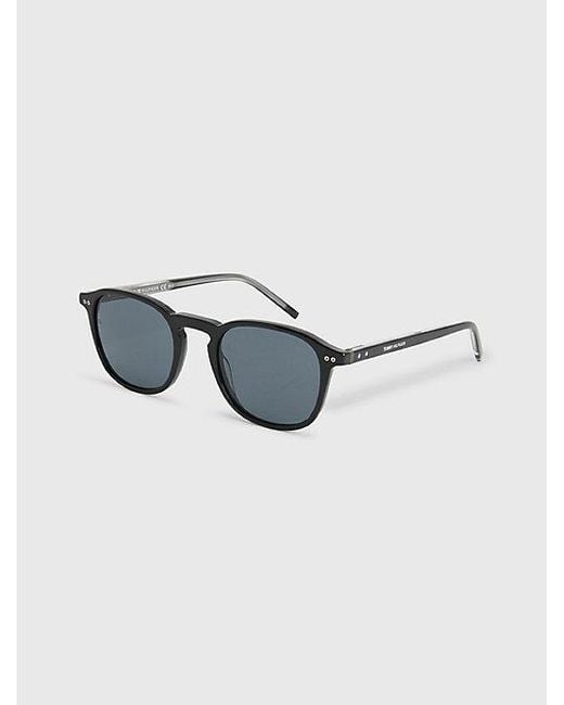 Gafas de sol de carey con lentes redondas Tommy Hilfiger de hombre de color  Azul | Lyst