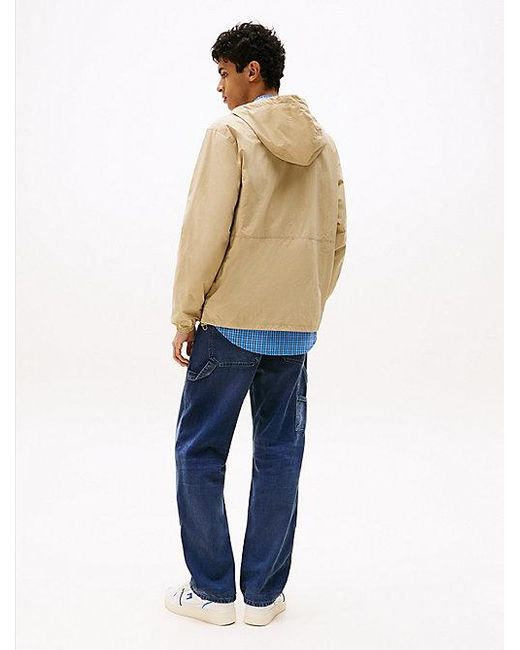Tommy Hilfiger Waterafstotende Relaxed Chicago Windbreaker in het Natural voor heren