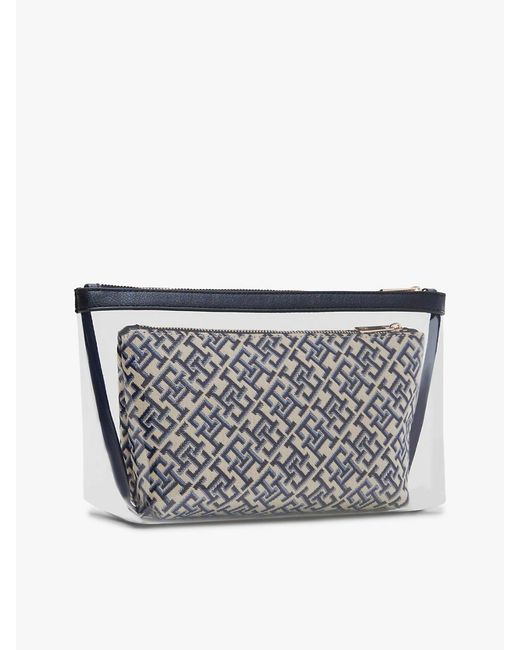 Tommy Hilfiger White 2-pack Hilfiger Icon Th Monogram Washbags