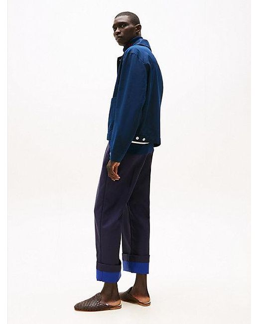 Tommy Hilfiger The Runway Collection Oversized Utility-Jack in het Blue voor heren