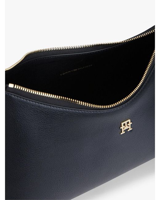 Tommy Hilfiger Blue Hilfiger Icon Pebble Grain Shoulder Bag