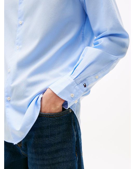 Camicia Oxford Smart Casual Slim Fit di Tommy Hilfiger in Blue da Uomo